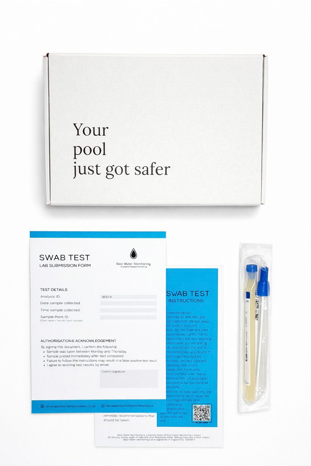 Legionella Swab Test for Hot Tubs, Saunas and Steam Rooms